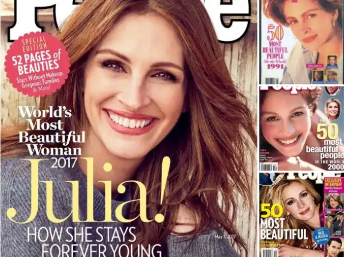 Джулия Робертс в пятый раз признана журналом People самой красивой женщиной