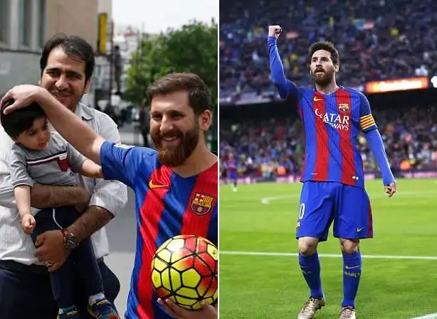 Иранский двойник футболиста Лионеля Месси задержан за нарушение общественного порядка