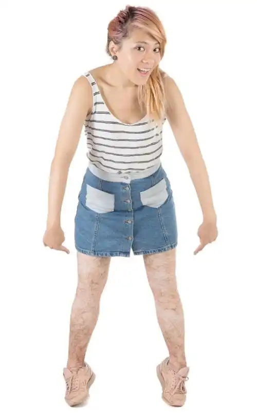 Леггинсы с принтом волос