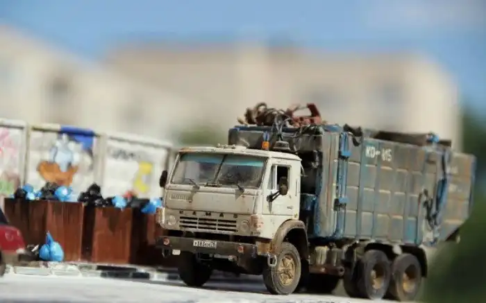 Шикарные автомобильные диорамы с грузовиками и автобусами