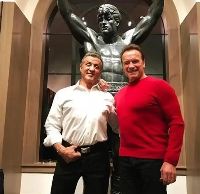 Арнольд Шварцнеггер отпраздновал Рождество с Сильвестром Сталлоне