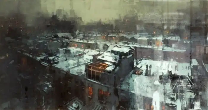 Атмосферные городские пейзажи художника Джереми Манна