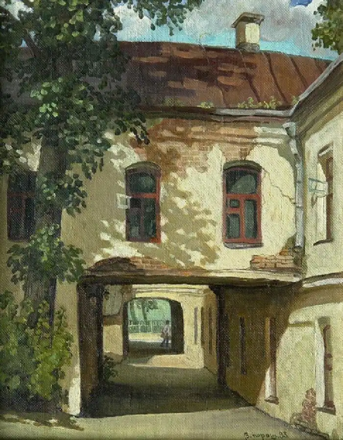 Дворики нашего детства на картинах Владимира Парошина