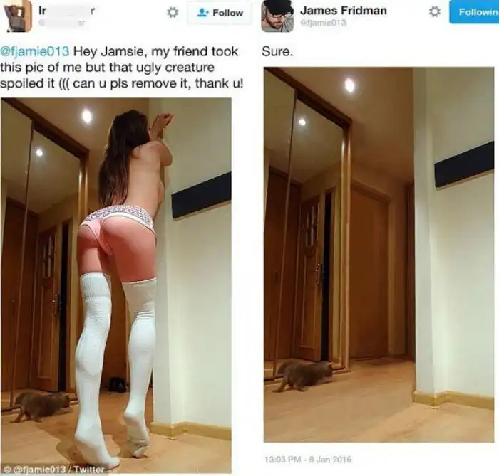 Дизайнер троллит фотографии тщеславных и самовлюбленных людей