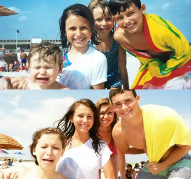 Семейные фотографии в стиле "тогда и сейчас"