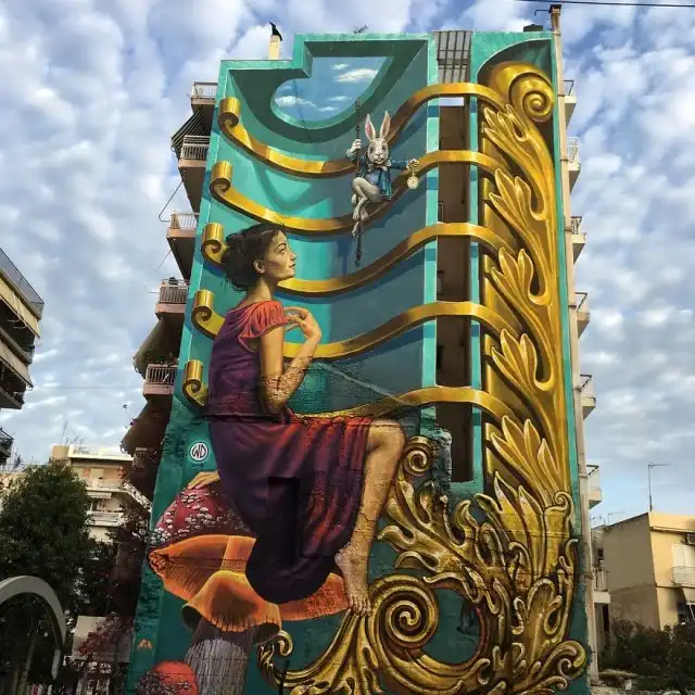 Стрит-арт от индонезийского художника