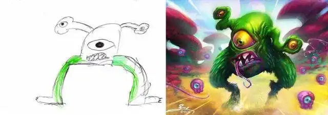 Когда детские рисунки перерисовывают профессиональные иллюстраторы