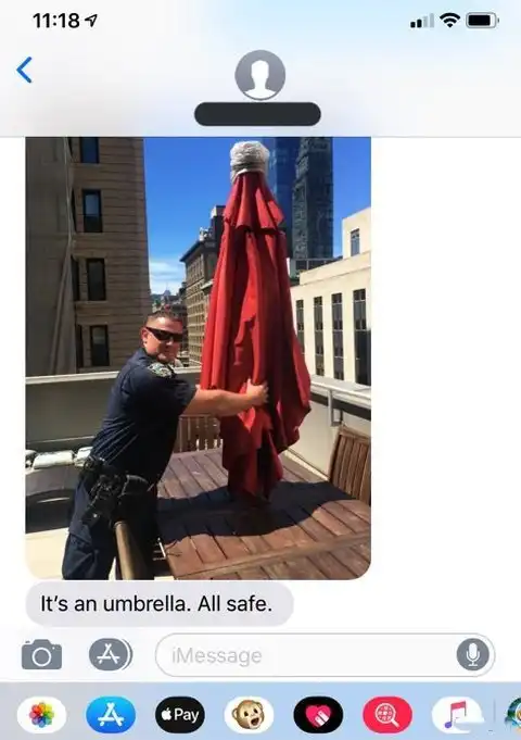 Американка вызвала полицию, когда увидела "служанку" на крыше дома