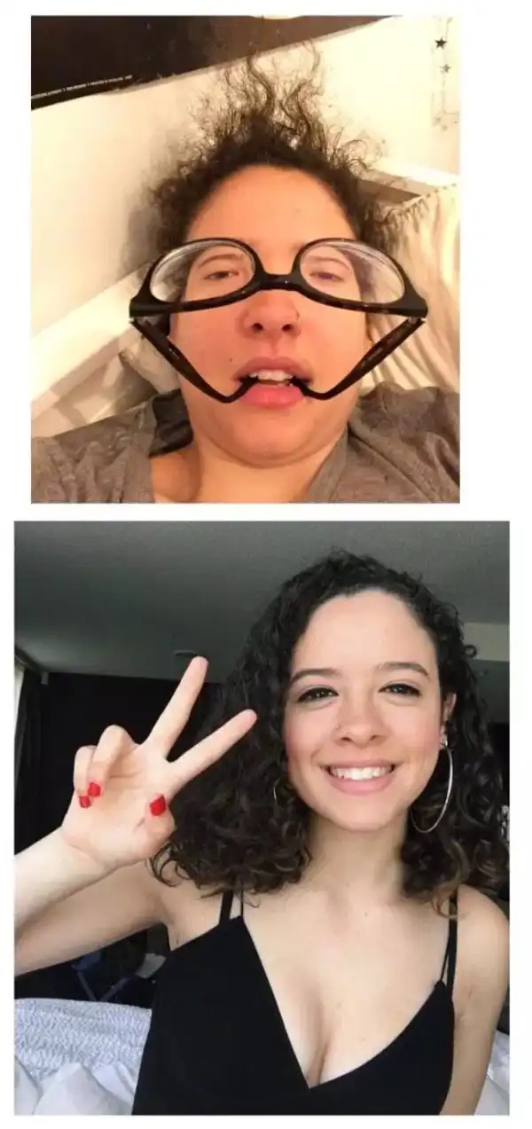 Милые девушки умеют кривляться