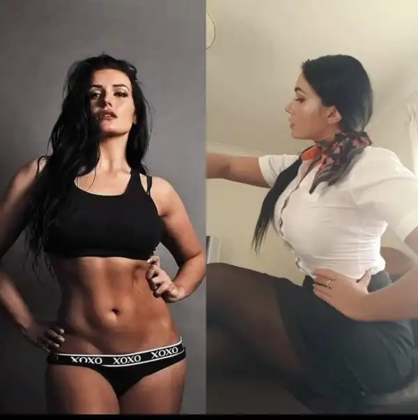 Красивые стюардессы в форме и без нее