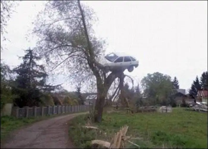 20 курьезных аварий, которые с трудом поддаются объяснению