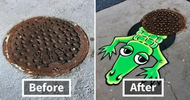 Том Боб - художник, который "оживляет" городские улицы