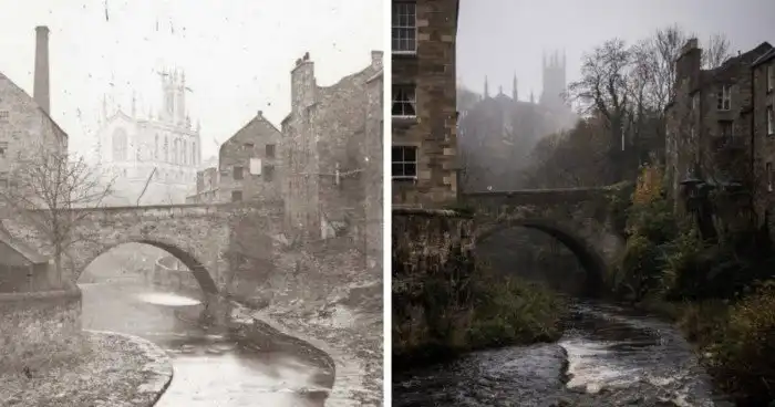 Как знаменитые места выглядели раньше