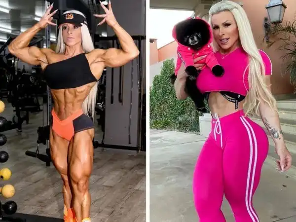 Девушки-бодибилдеры на сцене и в обычной жизни