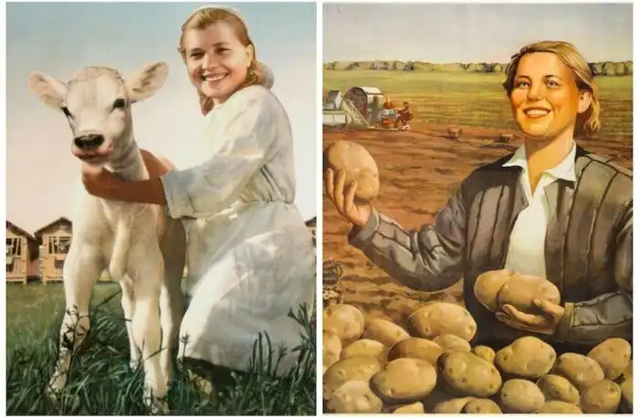 20 плакатов СССР, которые поднимали сельское хозяйство