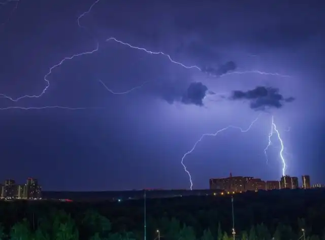 Красивые фото грозы в Москве