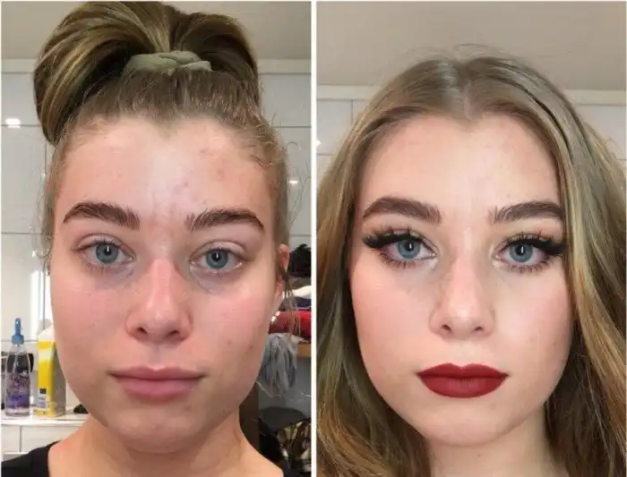Обманчивая сила макияжа: 15 преображений девушек