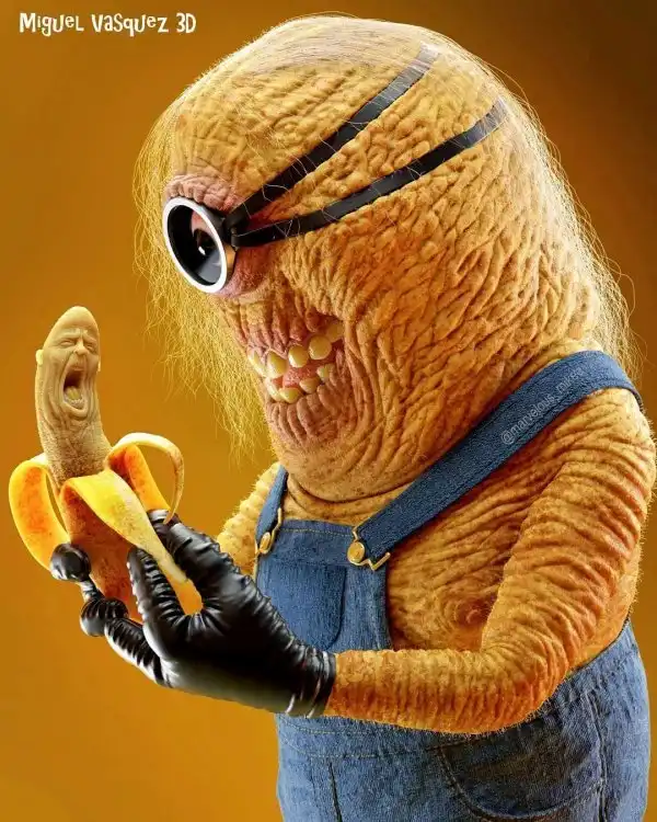 Художник Мигель Васкес превратил знаменитых мультяшных героев в жутких монстров