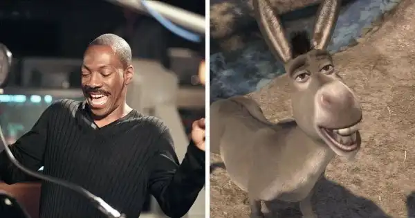 Закадровые снимки актеров в процессе озвучки персонажей мультфильмов