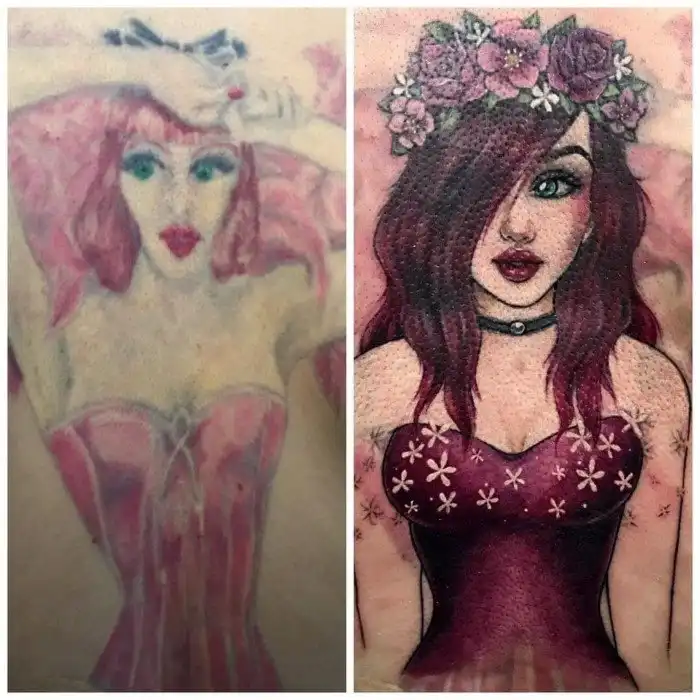 15 примеров удачного перекрытия старых татуировок