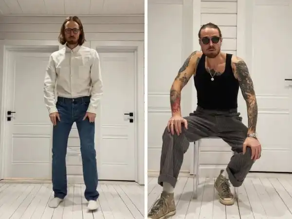 Что скрывает рубашка: любители татуировок показали как одежда меняет их образ