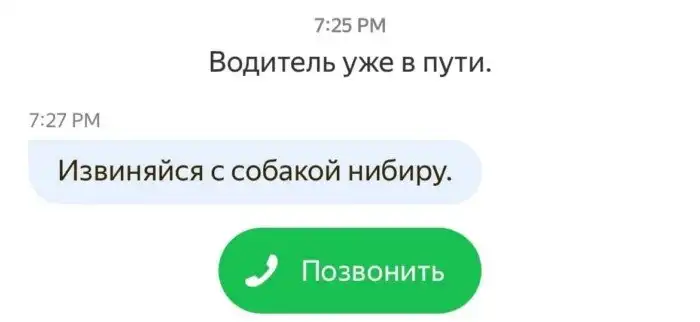 Чаты с водителями такси, которые больше напоминают игру "Глухой телефон"