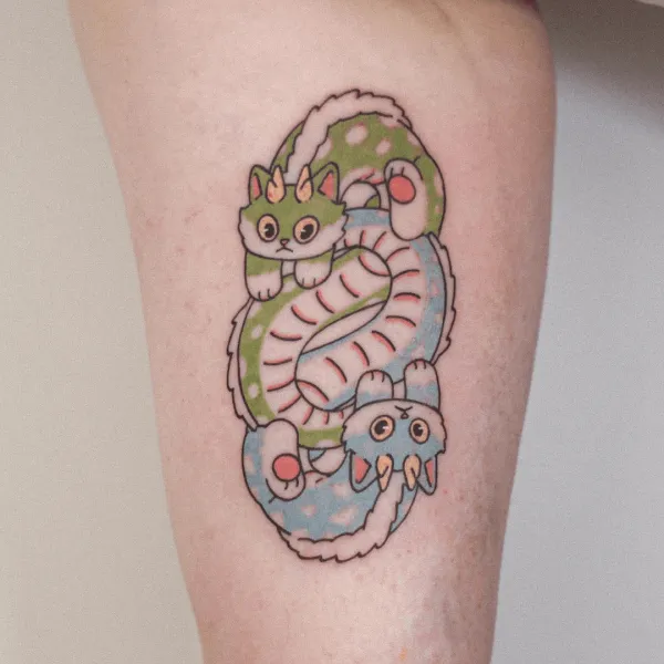 Подборка умилительных татуировок в азиатской стилистике от мастера из Торонто