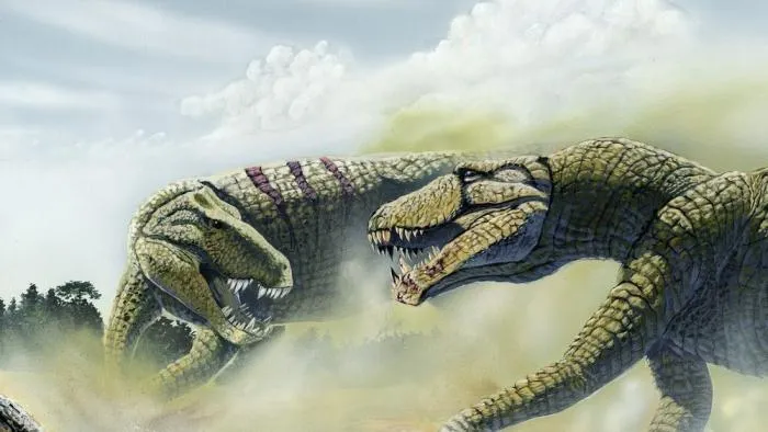 Баурузух: Крокодил с зубами тираннозавра. Этот гигант освоил сушу и стал верховным хищником древней Бразилии