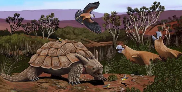 Миолания: Черепаха размером с автомобиль. Последнего такого титана люди истребили всего 2000 лет назад