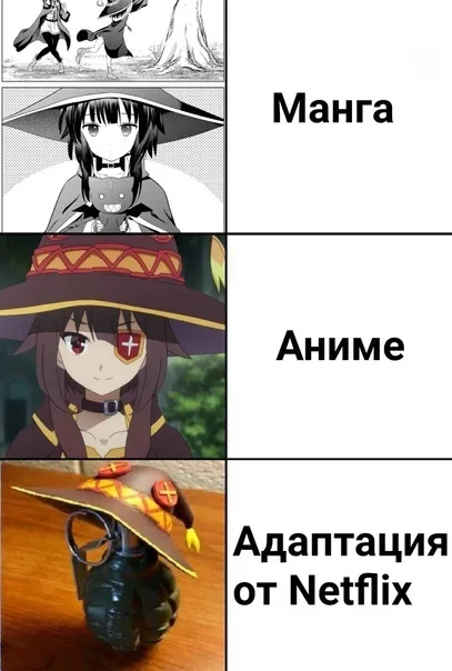 Подборка Анимемов с Мегумин