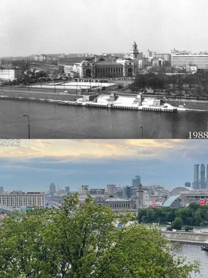 Фото преобразившейся Москвы тогда и сейчас
