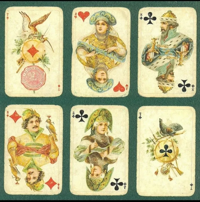 Кто стал прототипом картинок на русских игральных картах?