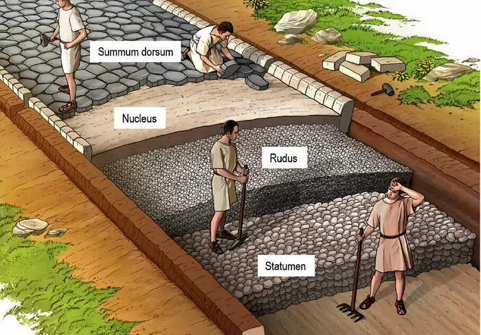 Тайны вечных дорог: как римляне строили их и почему методы не сохранились до сегодняшних дней