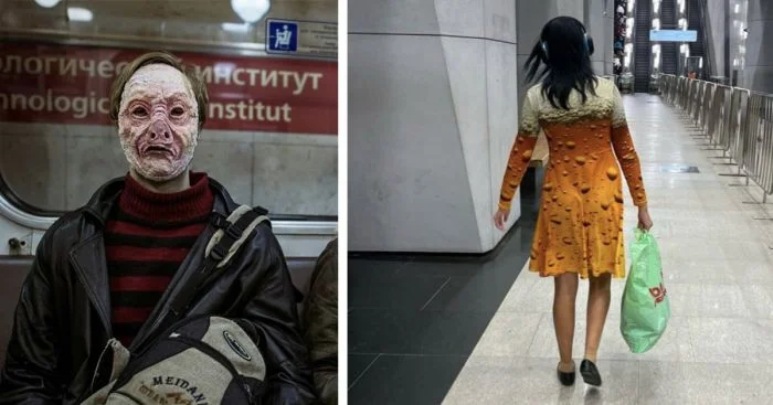 Удивительные обитатели московского метро в фотографиях