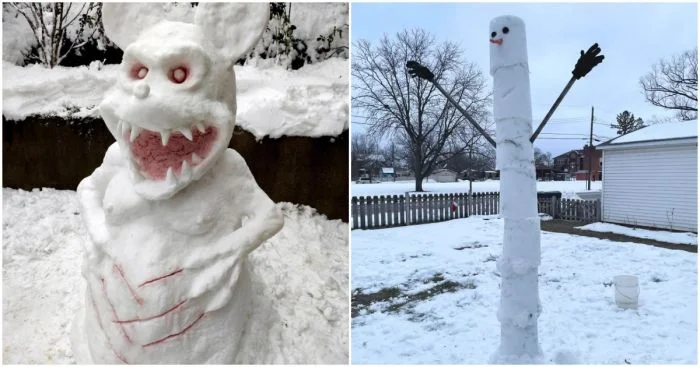 Необычные снеговики от творческих личностей
