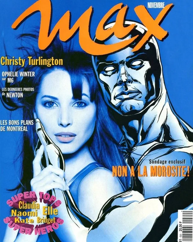 Заглядываем в прошлое: модели и супергерои на страницах Max France 1994 года.