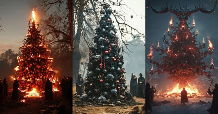 Загадочная сторона праздничной елки: когда она становится алтарём тёмного божества