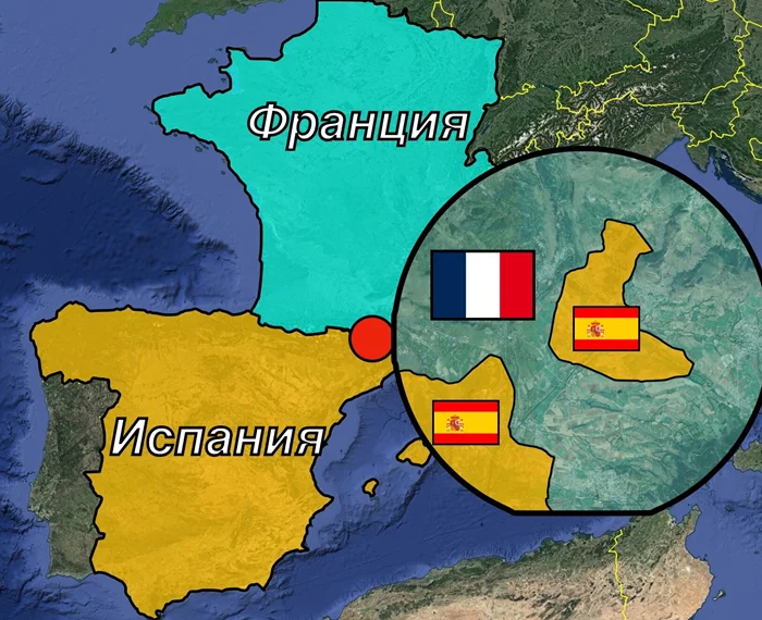 Испанский островок во Франции: Загадочные границы и простой рассказ о том, как это случилось