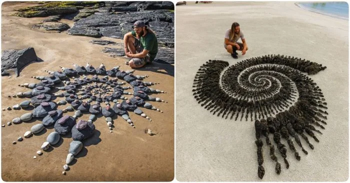 Каменное искусство: Как парень поднял сбор камней на пляже на новый уровень