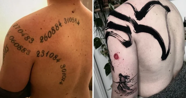 Трансформация на коже: старые татуировки, ожившие в удивительной серии 'До и после'