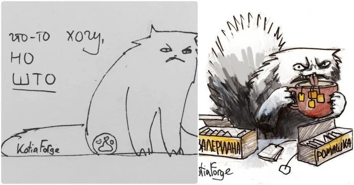 Смешные котомоменты: комиксы, отражающие знакомые нам переживания