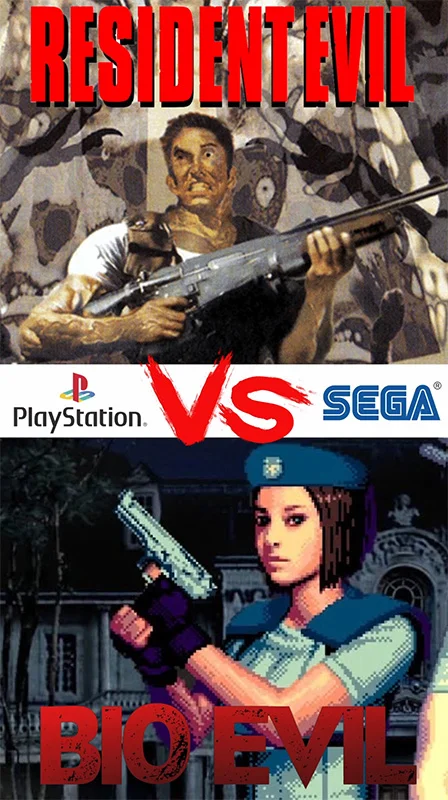 Resident Evil (PlayStation 1) vs Bio Evil (Sega Mega Drive)