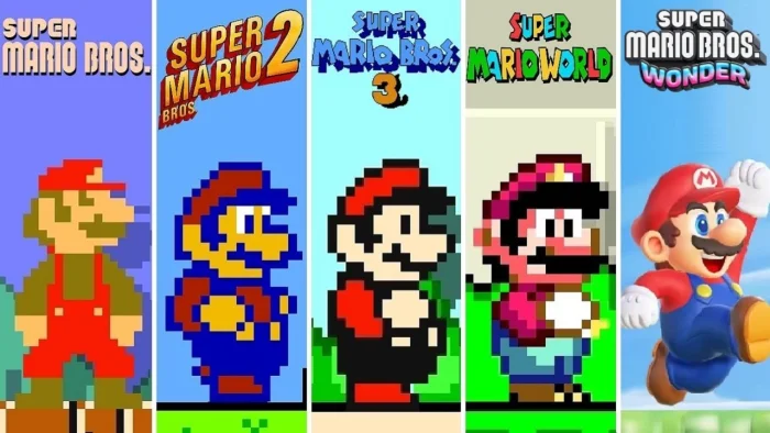 Марио в 2D: Эволюция игровой серии Super Mario Bros.