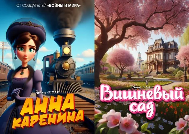 Как бы выглядела русская классика в стиле Pixar и Disney