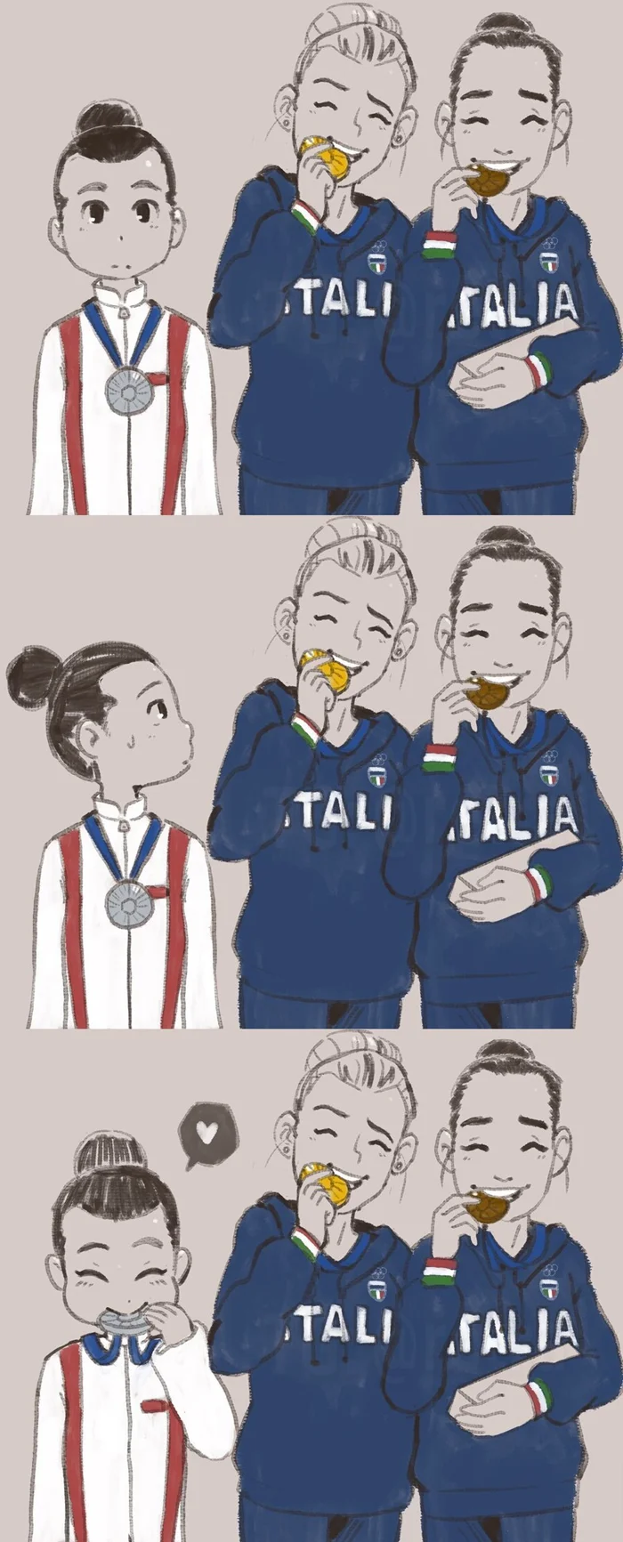 Теперь о самом трогательном моменте Олимпиады