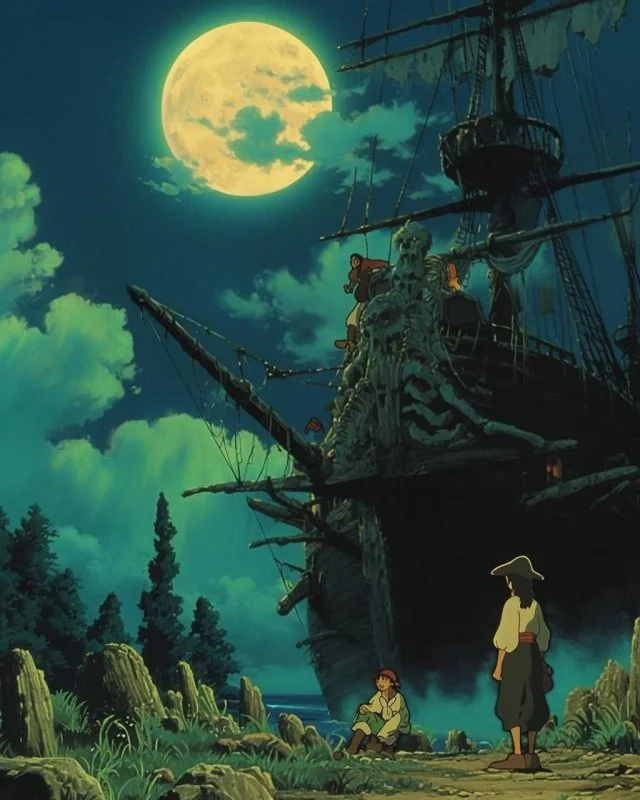 Как бы выглядели 'Пираты Карибского моря', если бы их создал Хаяо Миядзаки