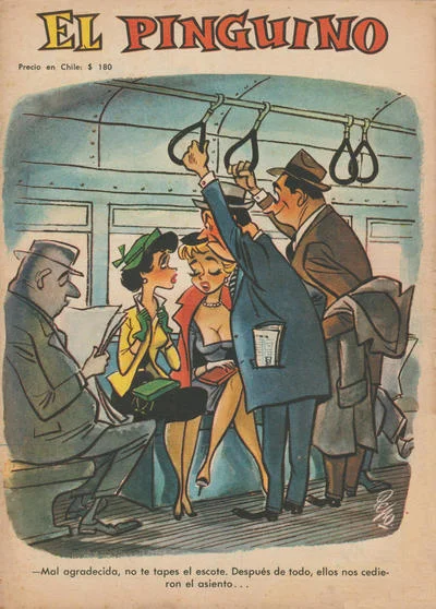 Забавные карикатуры с обложек чилийского журнала El Pinguino