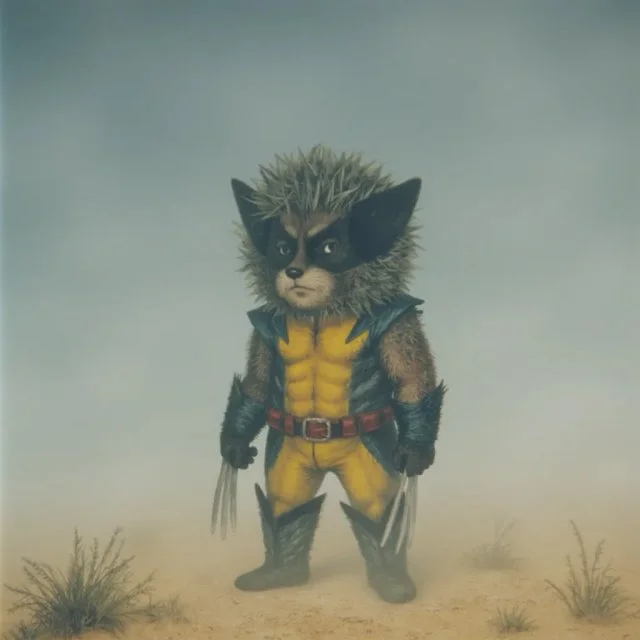 Известные герои поп-культуры в интерпретации нейросети в духе «Ежика в тумане»