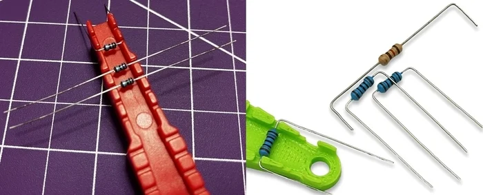 Площадка для сгибания выводов резисторов