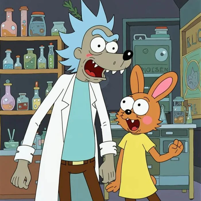 "Ну, погоди!" встречает Голливуд: Волк и Заяц в образах культовых персонажей